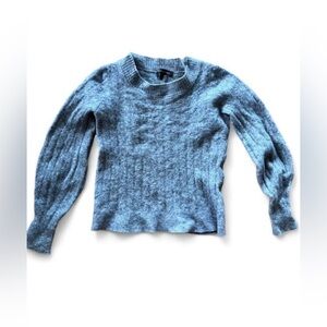 Banana Republic Wool Blend Heather Gray Crew Neck Sweater Size Small